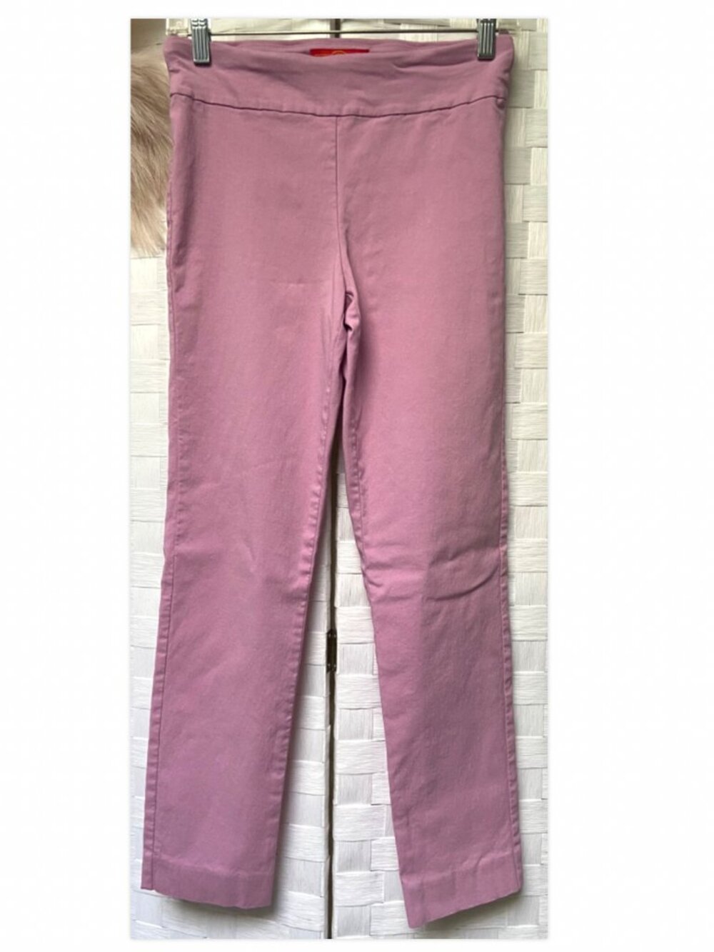 Krazy Larry Pink Stretch Pull On Ankle Pants Size 4